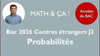 Miniature : #bac2026  centres étrangers J2 probabilités