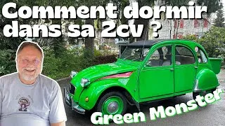 Miniature : Lit double + Cuisine dans une Citroën 2CV !