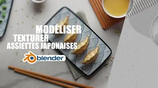 Miniature : Modéliser des Assiettes Japonaises en 10 minutes Avec Blender et Inkscape