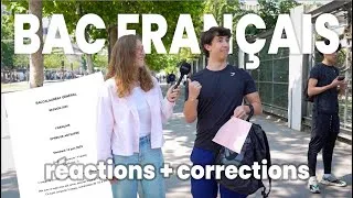 Miniature : BAC DE FRANÇAIS 2025 : réactions + corrections