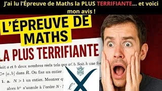 Miniature : L’ÉPREUVE DE MATHS LA PLUS TERRIFIANTE : Concours X 2025 !