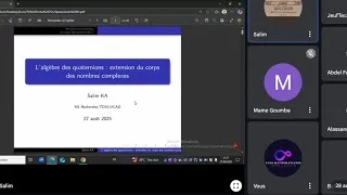 Miniature : 1 Heure avec un Passionné sur l'Algèbre des Quaternions 