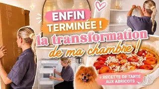 Miniature : 🌸🧡 Je termine enfin la transformation de ma chambre + recette tarte aux abricots ￼!