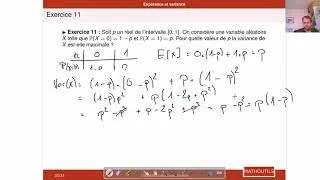 Miniature : [1G/1T - Exos] Variance et écart-type - Variable aléatoire réelle #08