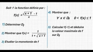 Miniature : Math 1er BAC Scientifique  : Généralité sur les fonctions