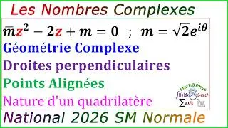 Miniature : Examen National 2026 SM - Les Nombres Complexes - Géométrie Complexe
