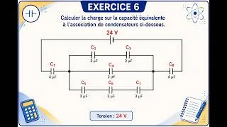 Miniature : 🕵️‍♂️🔥EXERCICE BAC: Saurez-vous calculer la charge sur la capacité équivalente de cette association?