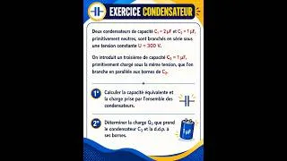 Miniature : 🕵️‍♂️🔥BAC : Saurez-vous calculer la capacité équivalent par l'ensemble des condensateurs ? ⚡🧠(Part1)