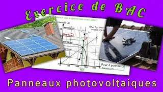 Miniature : Exercice de BAC sur les panneaux solaires photovoltaïques, calcul énergétique, ensoleillement.