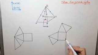 Miniature : 👉 CRPE Maths : construire le patron d’une pyramide régulière