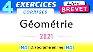 Miniature : Brevet Maths exercices Géométrie 2021