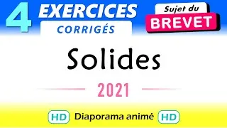 Miniature : Brevet Maths exercices Solides 2021