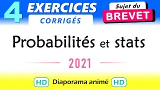 Miniature : Brevet Maths exercices Probabilités et statistiques 2021