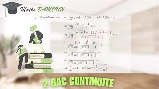 Miniature : Problème sur la continuité en un Point | Comprendre les Fondamentaux Rapides | Maths BAMOUH