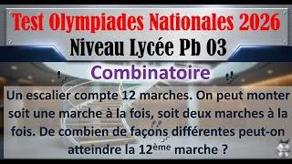 Miniature : TEST Olympiades nationales 2026 PB3 Combinatoire