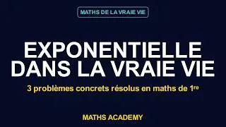 Miniature : À quoi sert vraiment l'EXPONENTIELLE en Première Spé ? 3 PROBLÈMES CONCRETS (Bac 2026)