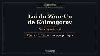 Miniature : Loi du zéro-un de Kolmogorov — AgregMaster