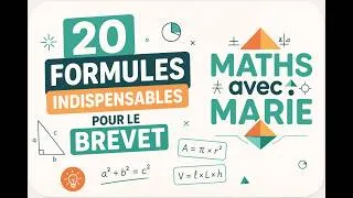 Miniature : 20 formules à connaître pour réussir le Brevet de Maths !