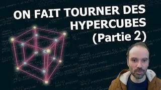 Miniature : On fait tourner des hypercubes en 3D avec POV-Ray (Partie 2 : avec un point de fuite)