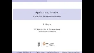 Miniature : Diagonalisation des endomorphismes (version partielle)