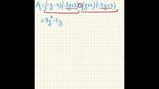 Miniature : Développer A=(-z-4)(-3z+3)+(z+4)(-3z+3)