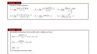Miniature : Devoir surveillé N4 | Limites & Continuité Part I | 2 Bac PC & SVT