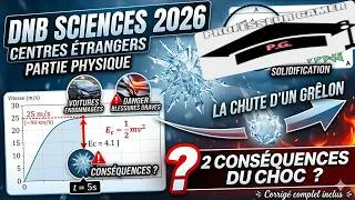 Miniature : ⚡ DNB Sciences 2026 : Correction Physique-Chimie (La Grêle) Expliquée Pas à Pas