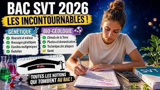 Miniature : BAC SVT 2026 : Les notions qui tombent TOUT LE TEMPS ! 🧬🌋 (Ne révise pas au hasard)