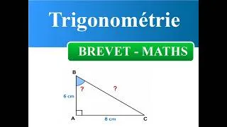 Miniature : TRIGONOMETRIE - BREVET de Mathématiques | EXERCICE TYPE CORRIGE