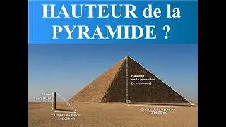 Miniature : HAUTEUR de la PYRAMIDE ?