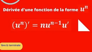 Miniature : Dérivation - dérivée d'une fonction de la forme 𝒖^𝒏 - Exercices corrigés
