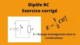Miniature : Condensateur - Dipôle RC - Exercice corrigé.
