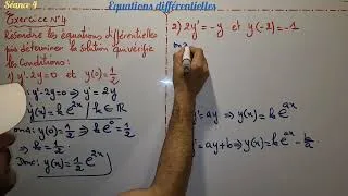 Miniature : Les équations différentielles. Séance 4. 2 Bac. Série d'exercices N2