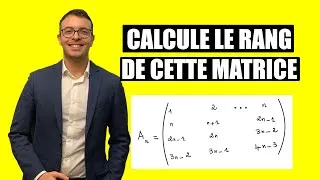 Miniature : Suite de matrices - Trouve le rang de cette matrice - Exercice