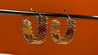 Miniature : Tuto - BO Créoles Brick Stitch