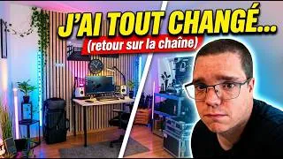 Miniature : J'AI TOUT CHANGÉ... ( retour sur la chaîne you tube )