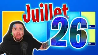 Miniature : BOUTIQUE FORTNITE D’AUJOURD’HUI (26 Juillet 2026) 💙🥳 (Boutique du jour)