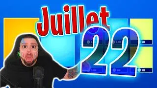 Miniature : BOUTIQUE FORTNITE D’AUJOURD’HUI (22 Juillet 2026) 💙🥳 (Boutique du jour)