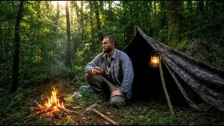 Miniature : Camping Bushcraft en Solo 48H : Je Fabrique une Chaise, Cuisine Sauvage et Pomme à l'Érable