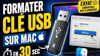 Miniature : Comment Formater une Clé USB sur Mac (ExFAT) en 30 Secondes 🚀