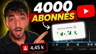 Miniature : Combien j’ai GAGNÉ avec 4000 abonnés YouTube ?