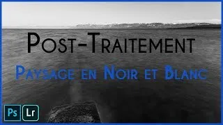 Miniature : Post-traitement en noir et blanc d'une photo au bord du lac