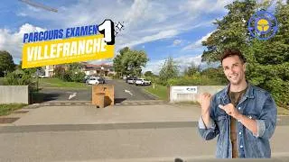 Miniature : Parcours type Examen de permis de conduire Villefranche 