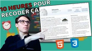 Miniature : 🥵 Challenge DEV : 10 HEURES pour recréer la page d’accueil de Wikipédia + Responsive (HTML/CSS)