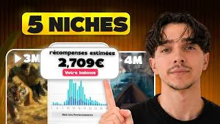 Miniature : De 0 à +2'709€/mois avec les 5 Meilleurs Niches TikTok