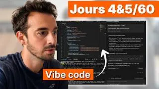Miniature : Je vous montre comment je développe avec l'IA - Défi vibe code app mobile rentable - Jours 4 & 5 /60