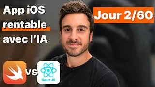 Miniature : Je pose les bases de l'app (code & maquettes) - Défi vibe code app mobile rentable - Jour 2/60