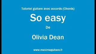 Miniature : So easy (To fall in love) (Olivia Dean) - Tutoriel guitare avec partition en description (Chords)
