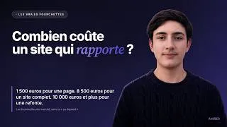 Miniature : Combien coûte un site qui ramène des clients (les vraies fourchettes)