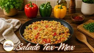 Miniature : Salade Tex-Mex Pâtes Poulet Poivrons Recette Facile et Rapide